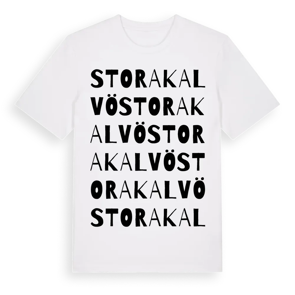 Stora Kalvö ordlek t-shirt i miljö