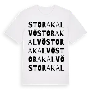 Stora Kalvö ordlek t-shirt – ekologisk bomull t-shirt från Pinshirt