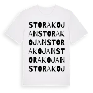 Storakojan ordlek t-shirt – ekologisk bomull t-shirt från Pinshirt