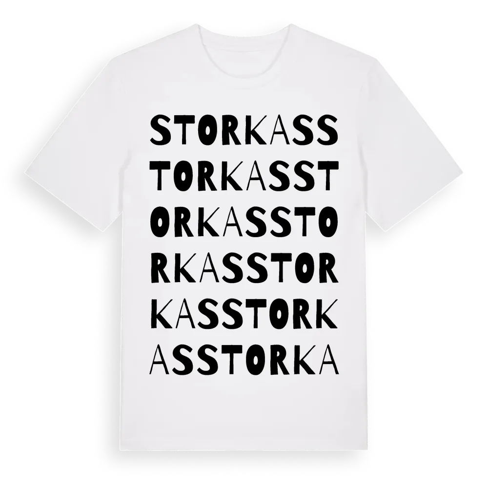 Storkas ordlek t-shirt i miljö