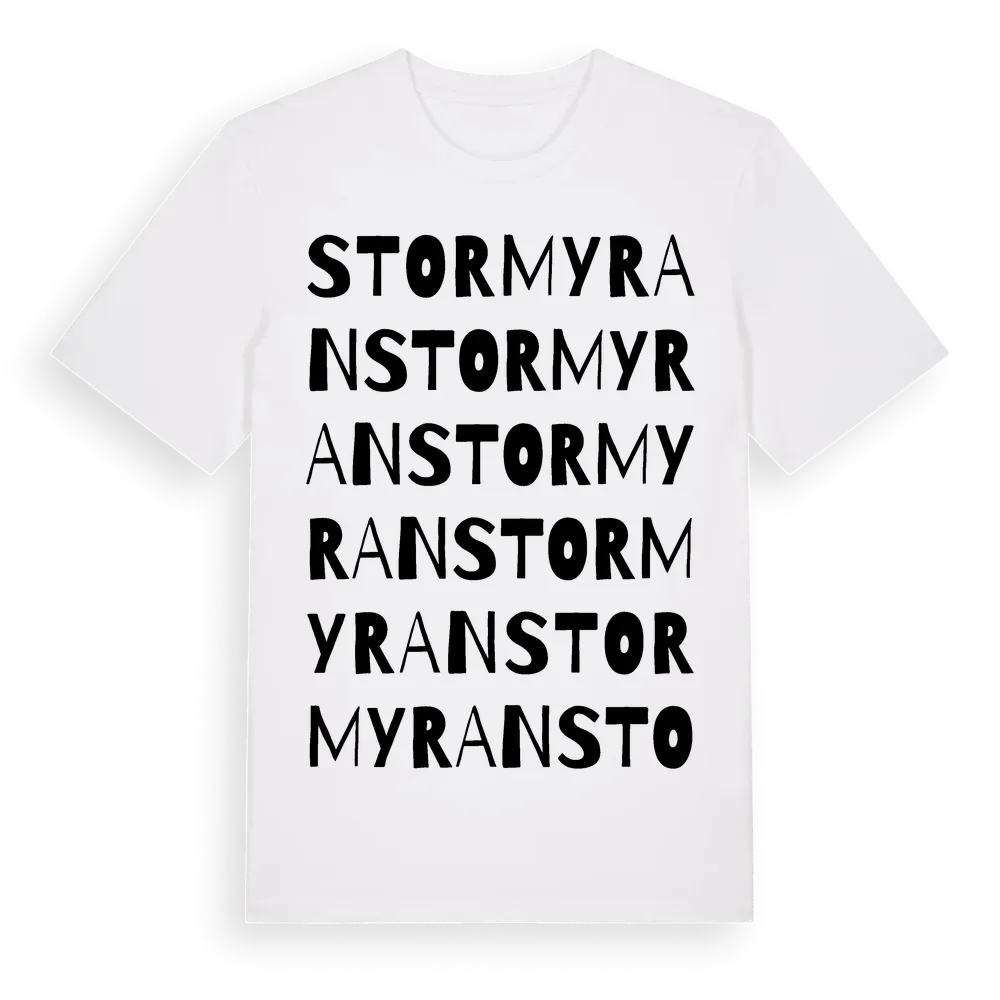 Stormyran ordlek t-shirt i miljö