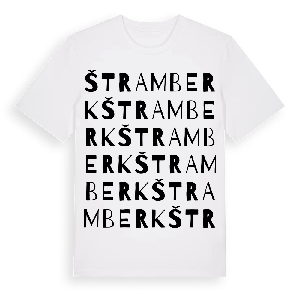 Štramberk ordlek t-shirt – White, i miljö
