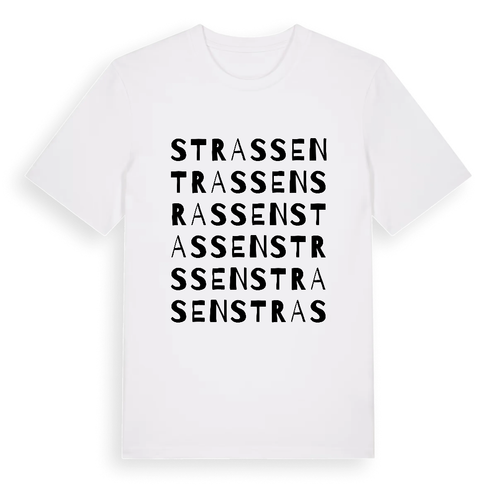 Strassen ordlek t-shirt – White, i miljö