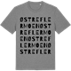 Mid Heather Gray t-shirt med Østre Flermoen ordlek t-shirt