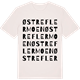 Vintage White t-shirt med Østre Flermoen ordlek t-shirt