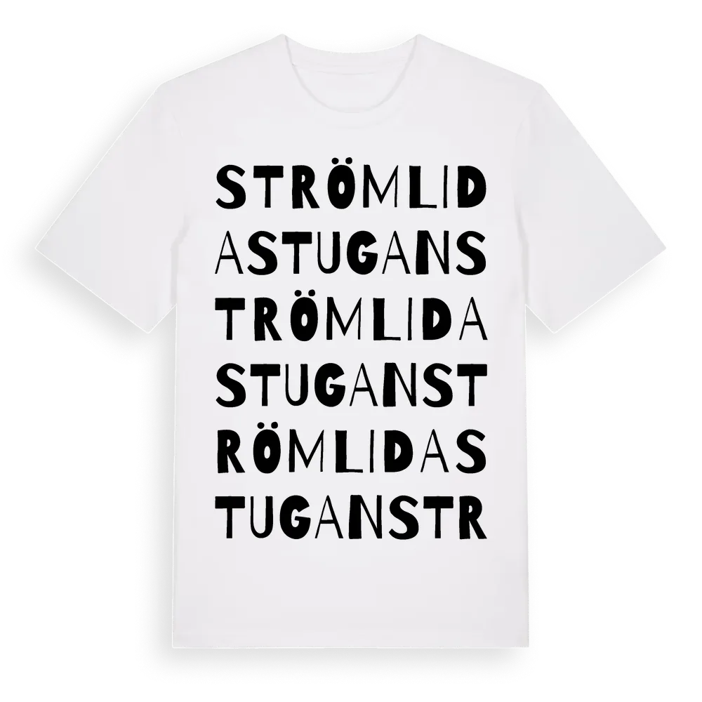 Strömlidastugan ordlek t-shirt i miljö