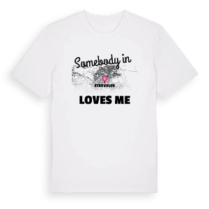 Någon i Strovolos älskar mig t-shirt – ekologisk bomull t-shirt från Pinshirt