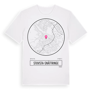 Stuvsta-Snättringe t-shirt – ekologisk bomull t-shirt från Pinshirt