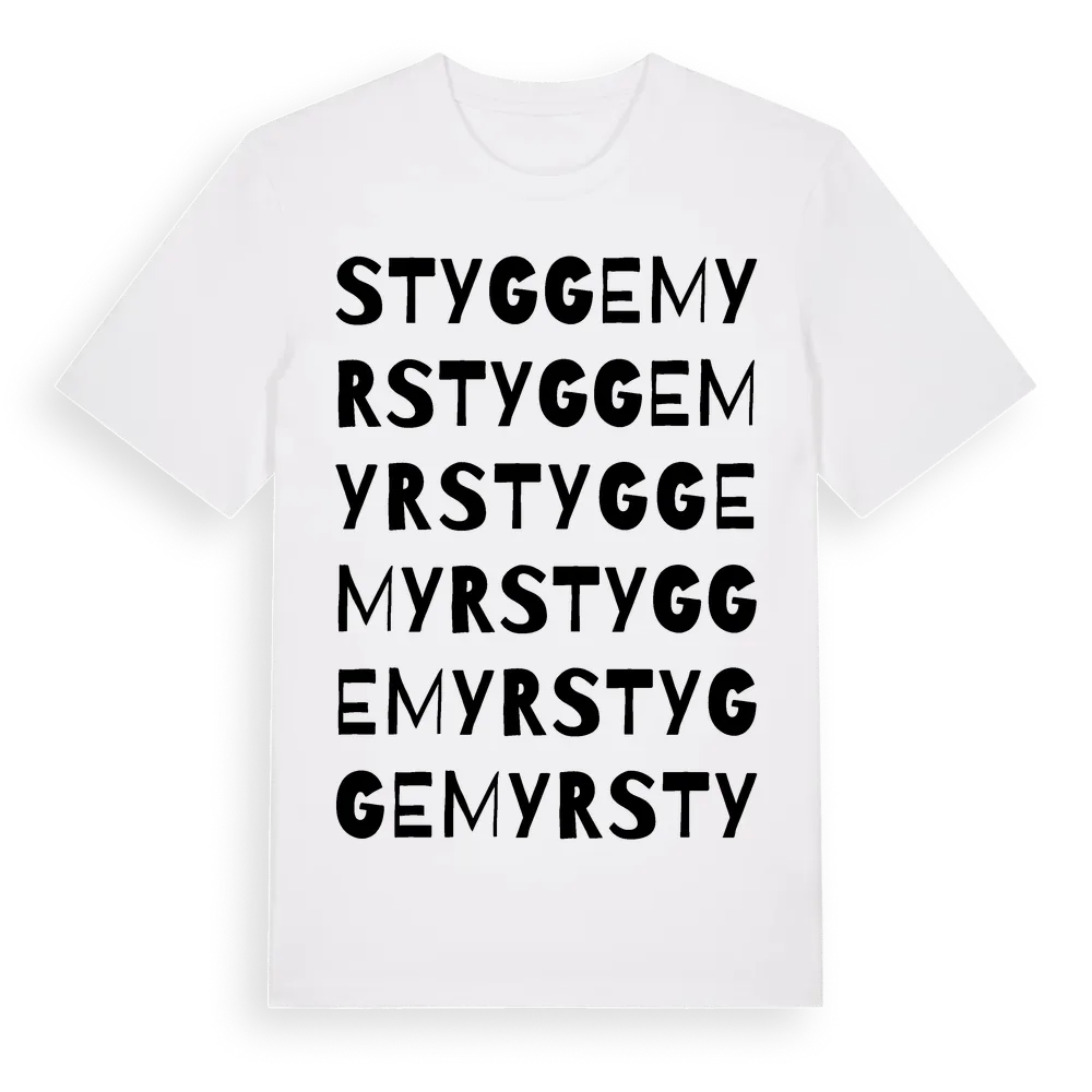 Styggemyr ordlek t-shirt i miljö