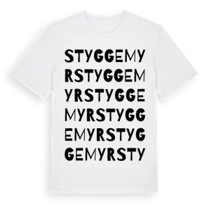 Styggemyr ordlek t-shirt – ekologisk bomull t-shirt från Pinshirt