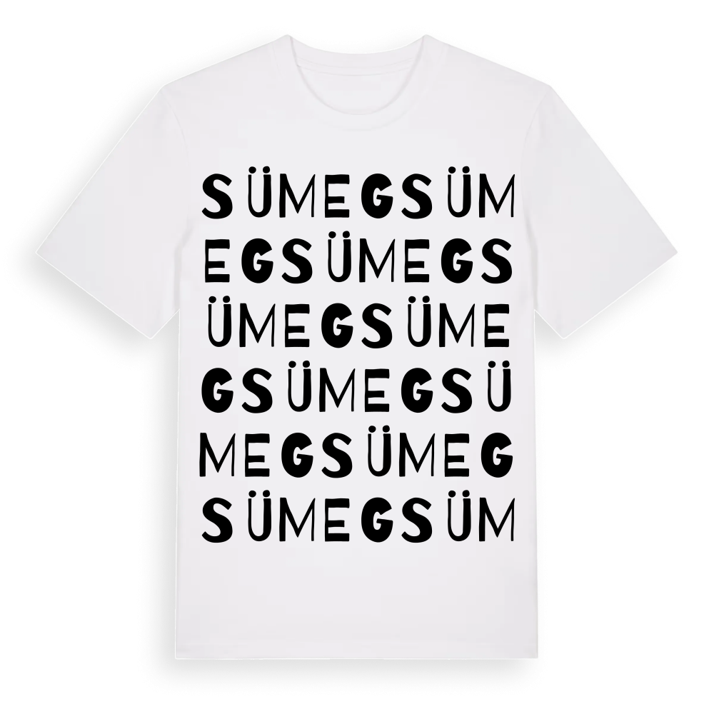 Sümeg ordlek t-shirt – White, i miljö