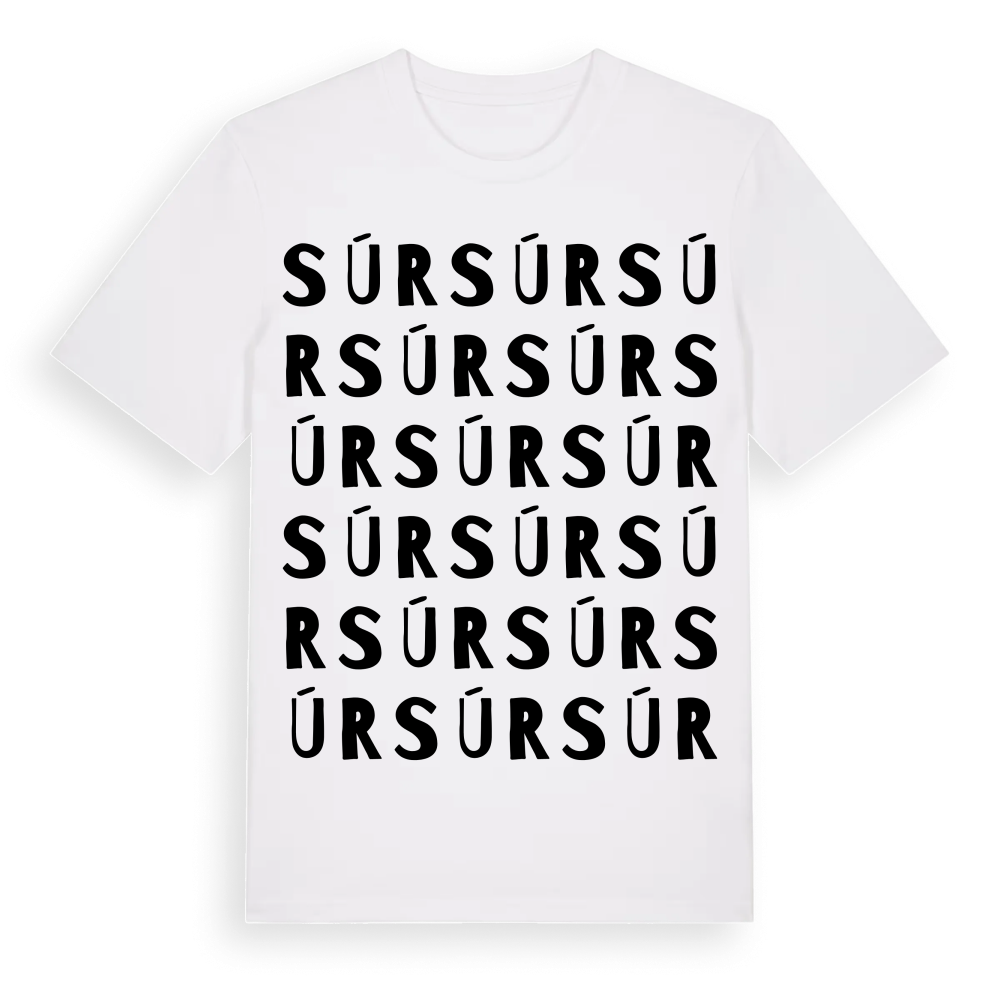 Súr ordlek t-shirt – White, i miljö