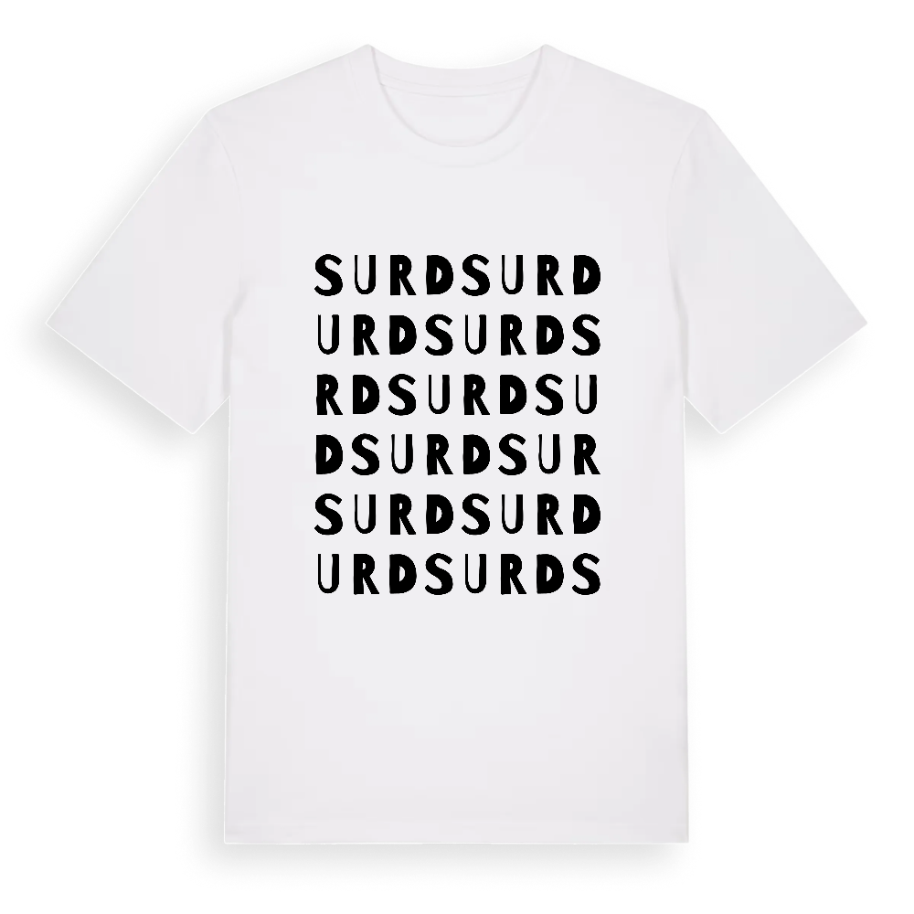 Surd ordlek t-shirt – White, i miljö