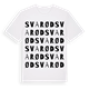 Svarød ordlek t-shirt