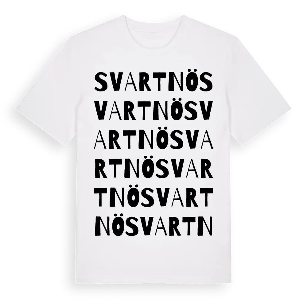 Svartnö ordlek t-shirt i miljö