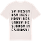 Vintage White t-shirt med Svinesund ordlek t-shirt