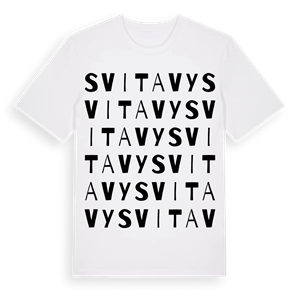 Svitavy ordlek t-shirt – ekologisk bomull t-shirt från Pinshirt
