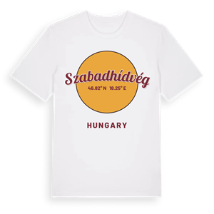 Szabadhídvég cirkel t-shirt – ekologisk bomull t-shirt från Pinshirt