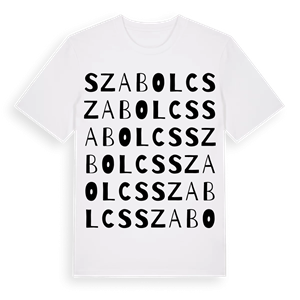 Szabolcs ordlek t-shirt – ekologisk bomull t-shirt från Pinshirt