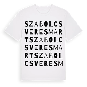 Szabolcsveresmart ordlek t-shirt – ekologisk bomull t-shirt från Pinshirt