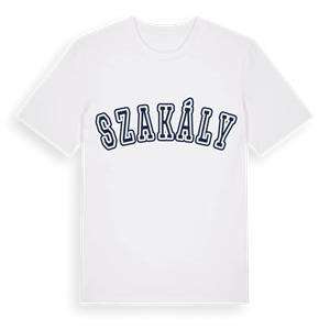 Szakály college t-shirt – ekologisk bomull t-shirt från Pinshirt