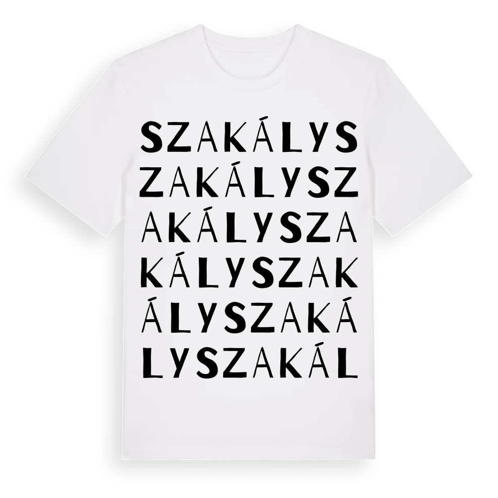 Szakály ordlek t-shirt – White, i miljö