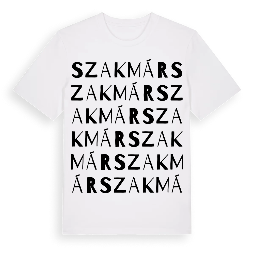 Szakmár ordlek t-shirt – White, i miljö