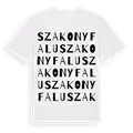 Szakonyfalu ordlek t-shirt