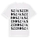 Szákszend ordlek t-shirt