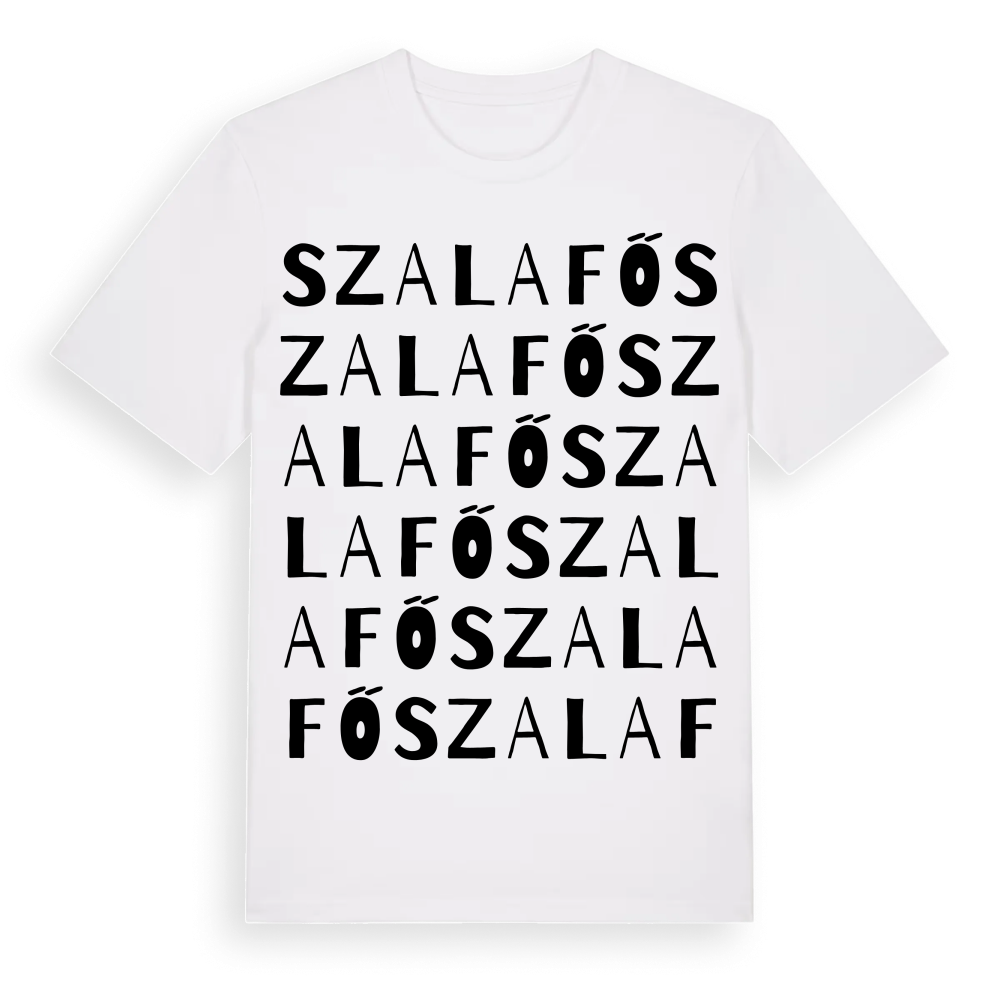 Szalafő ordlek t-shirt – White, i miljö