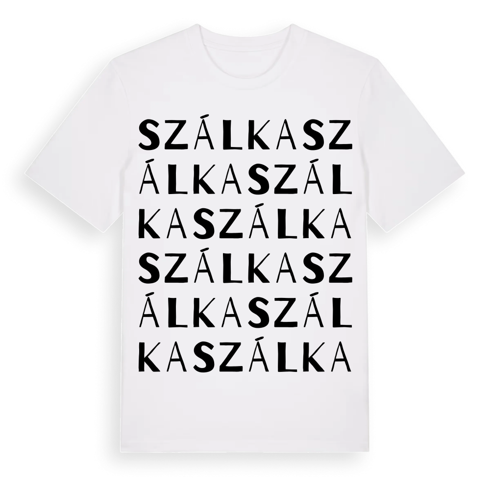 Szálka ordlek t-shirt – White, i miljö