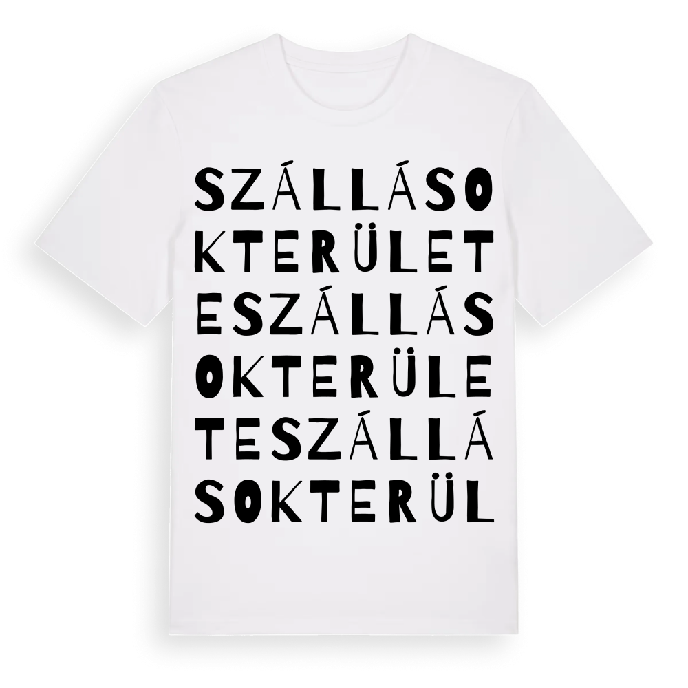 Szállások területe ordlek t-shirt – White, i miljö