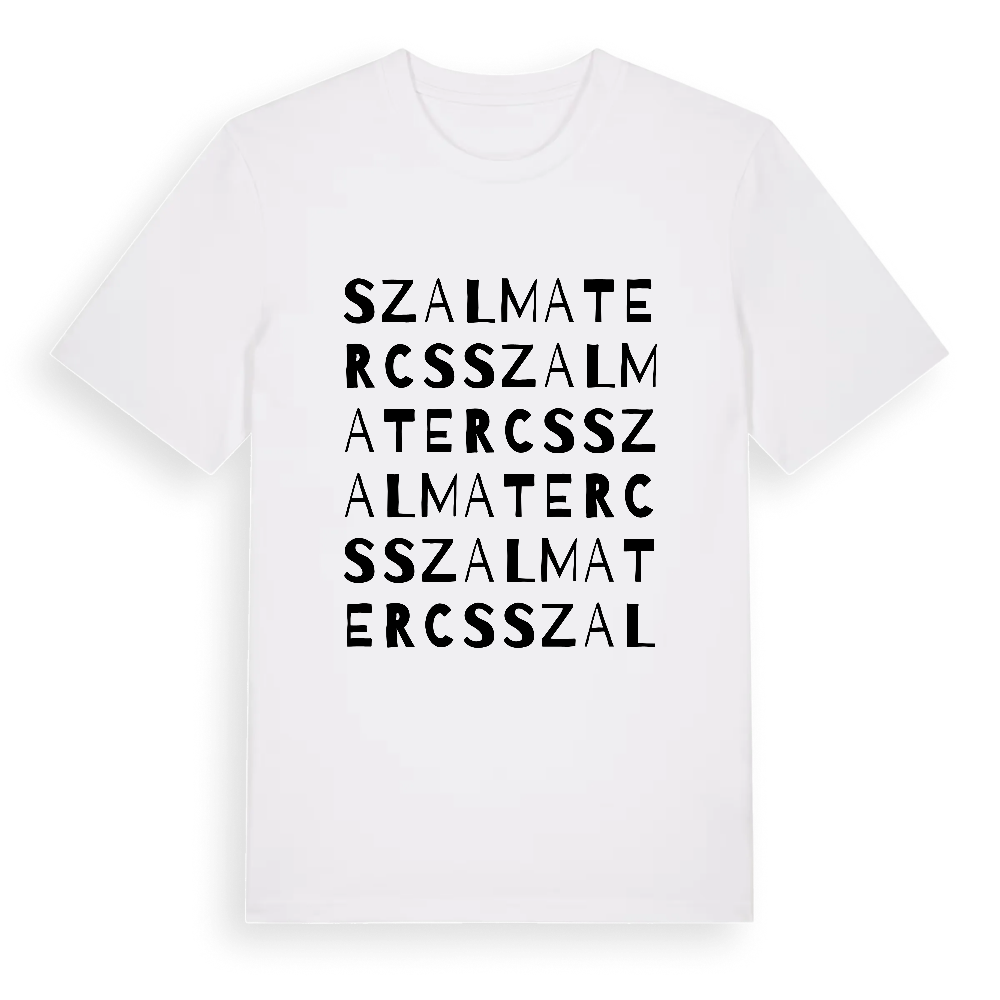 Szalmatercs ordlek t-shirt – White, i miljö