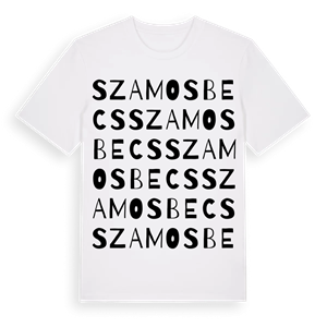 Szamosbecs ordlek t-shirt – ekologisk bomull t-shirt från Pinshirt
