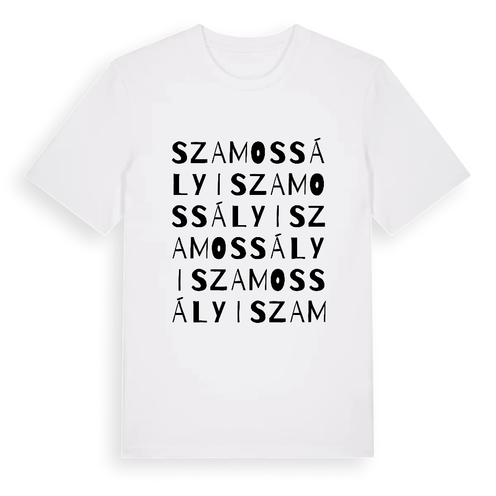 Szamossályi ordlek t-shirt – White, i miljö