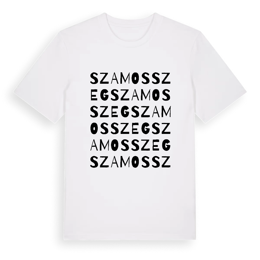 Szamosszeg ordlek t-shirt – White, i miljö