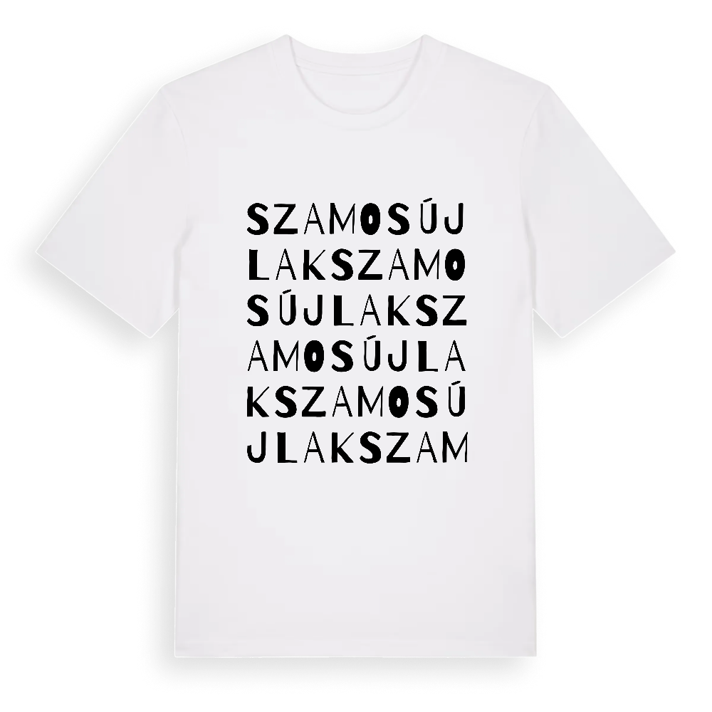 Szamosújlak ordlek t-shirt – White, i miljö