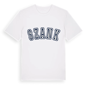 Szank college t-shirt – ekologisk bomull t-shirt från Pinshirt