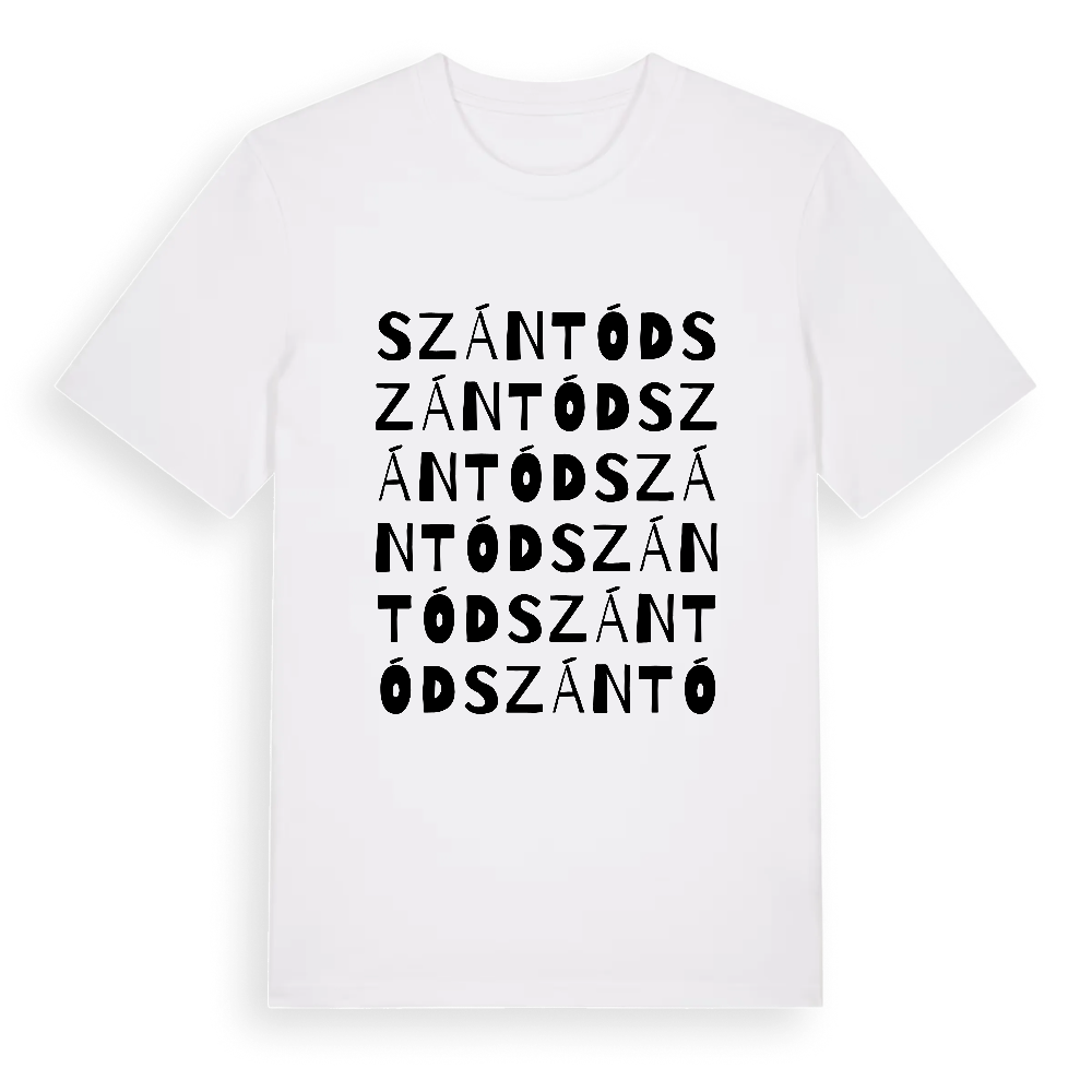 Szántód ordlek t-shirt – White, i miljö