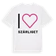 Jag älskar Szárliget t-shirt stort tryck