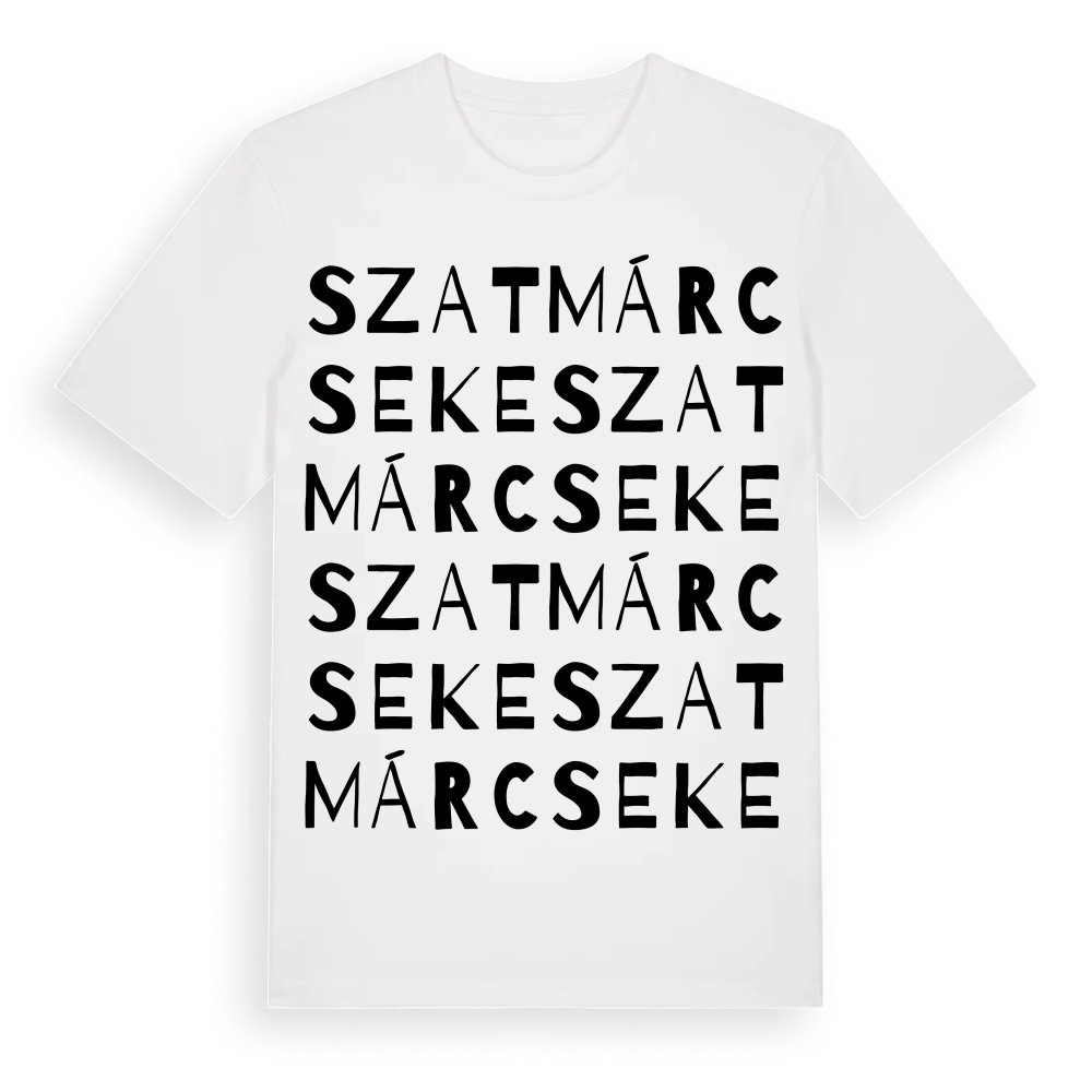 Szatmárcseke ordlek t-shirt – White, i miljö