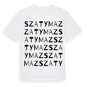 Szatymaz ordlek t-shirt – ekologisk bomull t-shirt från Pinshirt