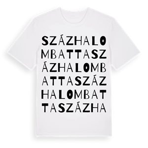 Százhalombatta ordlek t-shirt – ekologisk bomull t-shirt från Pinshirt