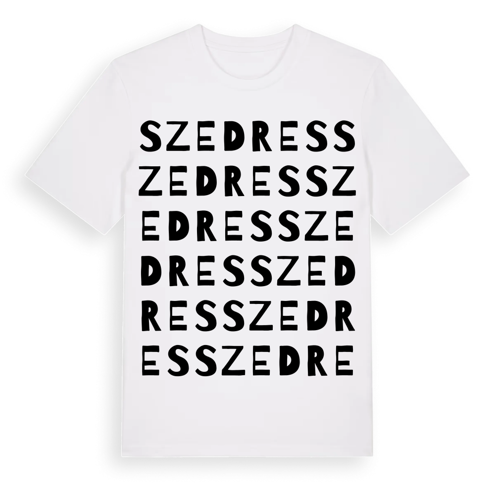 Szedres ordlek t-shirt – White, i miljö