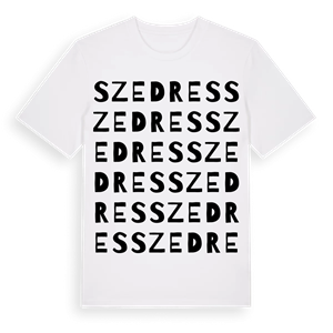 Szedres ordlek t-shirt – ekologisk bomull t-shirt från Pinshirt