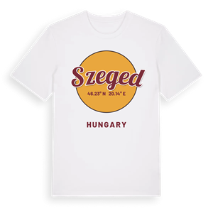 Szeged cirkel t-shirt – ekologisk bomull t-shirt från Pinshirt