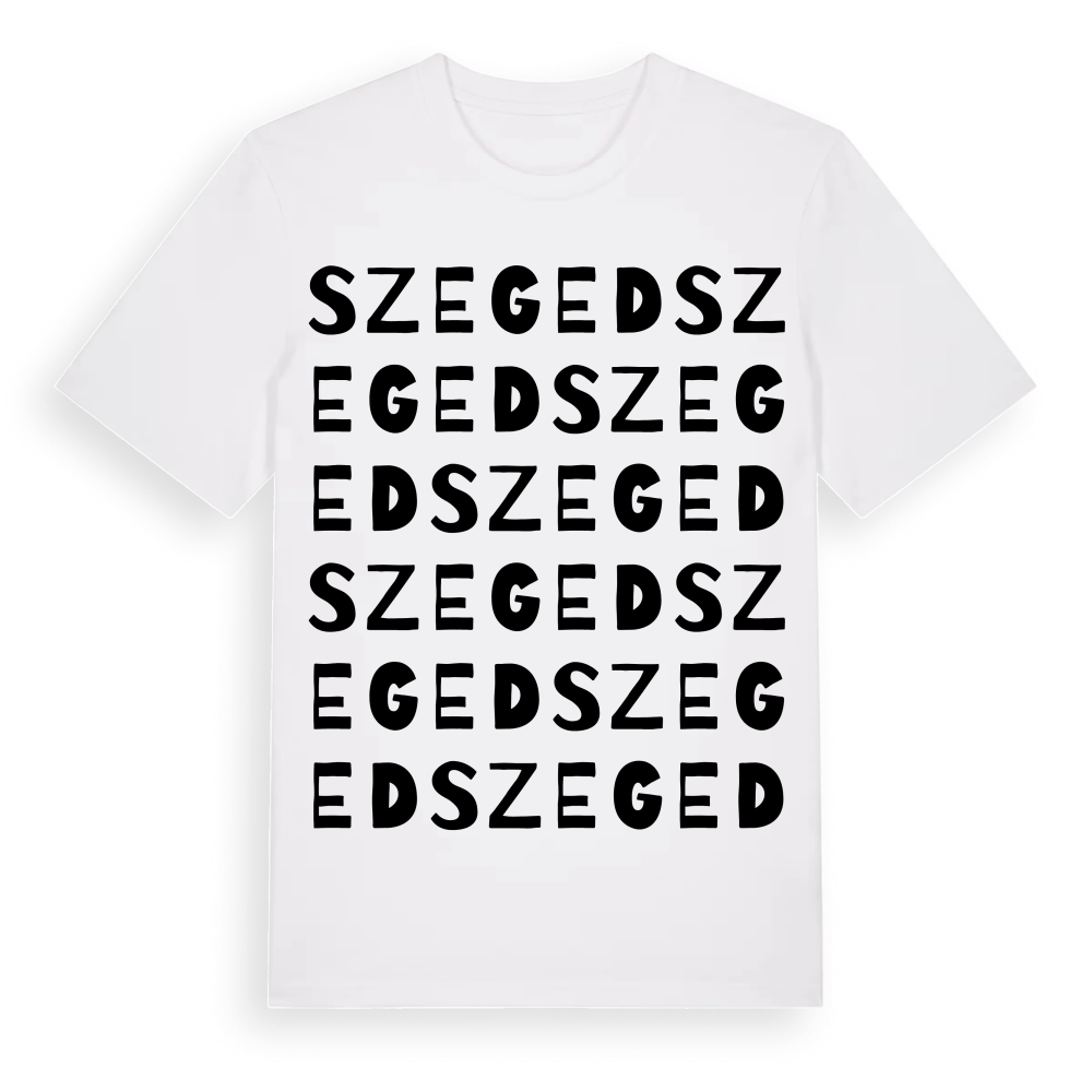 Szeged ordlek t-shirt – White, i miljö