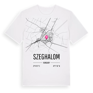 Szeghalom karta t-shirt – ekologisk bomull t-shirt från Pinshirt