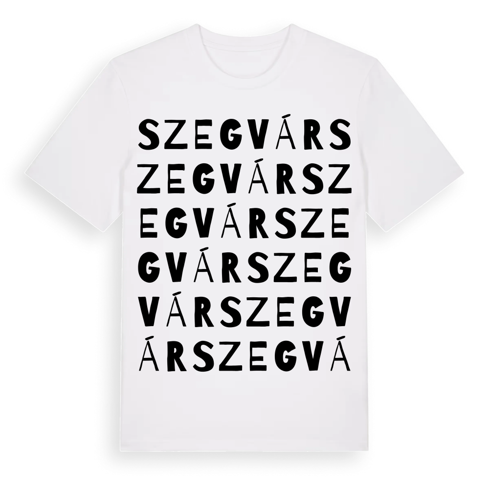Szegvár ordlek t-shirt – White, i miljö