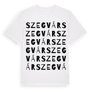 Szegvár ordlek t-shirt – ekologisk bomull t-shirt från Pinshirt